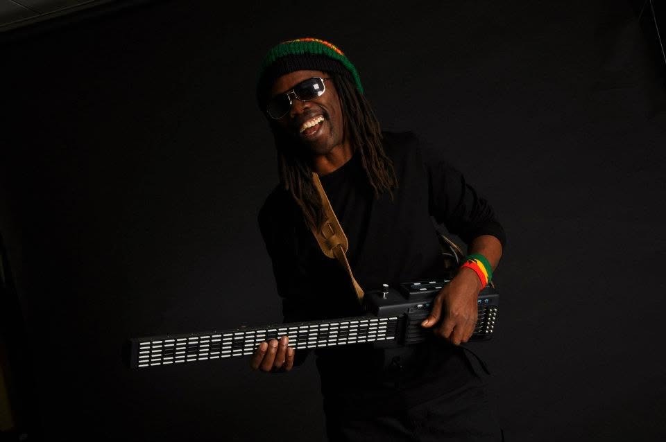 Lee Holness playing the sitar